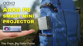 Introducing AAXA P8 Smart Mini Projector with Wifi, Bluetooth, Android 10.0, Office Support, LED DLP