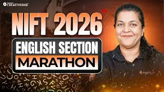 NIFT 2026 English One-Shot Marathon🔥 | RC, Grammar & Vocabulary | Creative Edge