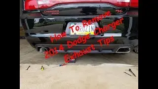 2014 charger stock exhaust tips removal