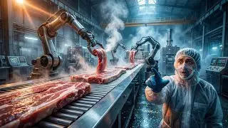 How Snack Meat Is Made in Factories 😱 | Inside Modern Meat Processing Plant