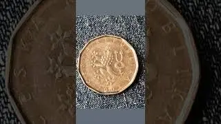 2002 Czech Republic | 2 Kuron Coin | (rear) Crowned Lion ($19.00)USD#GKgameroom