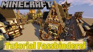 Minecraft Tutorial  -  Fassbinderei mit Werkstatt #minecraft #minecrafttutorial #minecraftbuilding