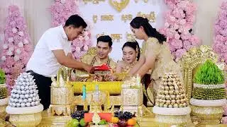ពិធីក្រាប់សំពះផ្ទឹមសែនចងដៃកូនប្រុសកូនស្រី🤵👰🇰🇭#wedding ##automobile #weddingplaylist