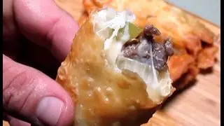 Cheese steak egg rolls