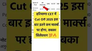 Haryana CET Cutoff 2025 | HTET Cut Off 2025 | HTET Expected Cut Off 2025 #htet #hssc #cutoff