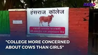 Students Protest Against Construction Of Gaushala In Hansraj College, On Land Meant For Girls Hostel
