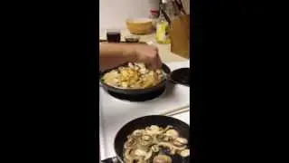 Chicken Marsala with Mushroom Risotto