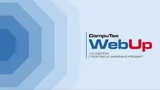 CompuTec WebUp - Validation - Creating a Warning Prompt