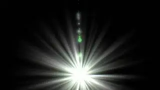 4K Lens Flare Green Burst Lens Flare Light