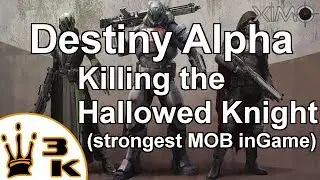 Destiny Alpha - Killing Hallowed Knight & Anointed Acolyte lvl?? (strongest MOB in Destiny)