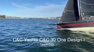 C&C 30 One Design 'Carbon Copy' sailing on Sydney Harbour - Sold Flagstaff Marine..