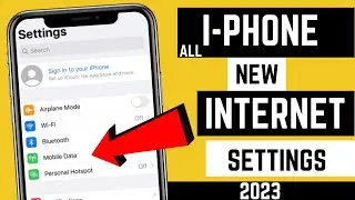 How to iphone mobiles New internet settings || all iPhone internet not working 2023
