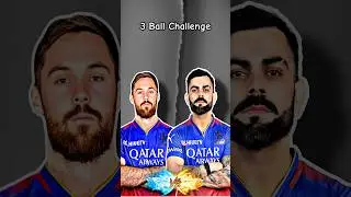 Phil Salt vs Virat Kohli 3 balls Challenge 😱 RC24 #shorts #shortsfeed