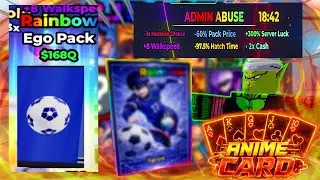 I Got The NEW Rainbow Ego Pack From Admin Abuse Event In Anime Card Collection!