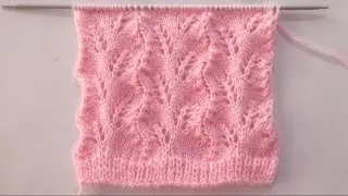 Pretty Lace Stitch Pattern for Cardigan/Sweater/Blankets