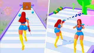 Squirt Gun Girl 🔫💃🔫 All Levels Gameplay Android,ios