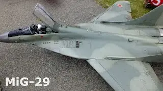MiG-29, scale model radio communication, jet turbine RC aircraft, 2016