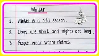 10 Lines On Winter Season In English | Winter Season 10 Lines Essay writing 