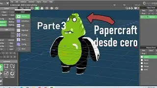 Como dise&ntilde;ar un modelo papercraft desde cero😱😱 (Texturizado) Parte 3