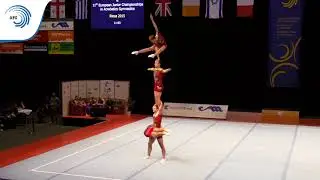 Men's group Russia – 2015 Acrobatic European silver medallists Balance