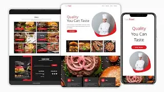 Responsive Fast Food Web Design Using HTML and CSS | A Step-by-Step Tutorial