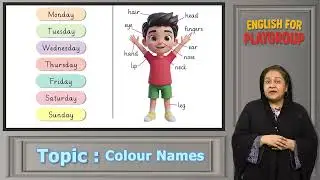**English 3+ Kids Learning | Color Names | Parents Guide**