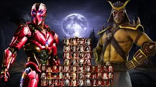 Mortal Kombat 9 Sektor MK11 & Shao Khan MODS EXPERT Tag Ladder Gameplay @1080p 60ᶠᵖˢ ✔️
