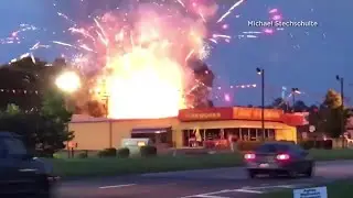Fire crew dodges rockets as stored fireworks explode in Fort Mill