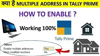 multiple address in Tally Prime | Tally prime -Multiple Address on Same Ledger