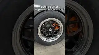 Фотографии до и после обработки шин средством HyperDrip Graphene!