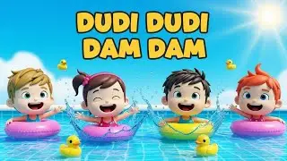 Dudi dudi dam dam dance in pool🥰🏊🏻|cute kids dancing on dudi dudi dam dam|kids bathing 