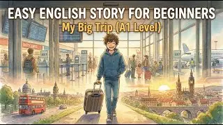 Easy English Story for Beginners (A1 Level) - My Big Trip ✈️
