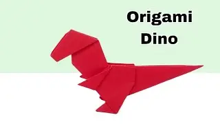 Dinosaurus origami !! Dinosaurus hewan dari kertas !! Hewan origami