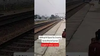 dog barely escaped from death by vande Bharat train #vandebharatexpress #dog