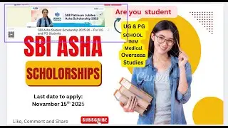 🎓 How to Apply for SBI Platinum Jubilee Asha Scholarship 2025&ndash;26 | Step-by-Step Registration