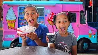 FamousTubeKIDS Go Get Ice Cream - Last Day of School Celebration!