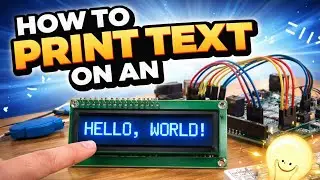 How to print text on a LCD Display . #arduino #diy #science #experiment