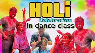 Holi celebration in dance class #vlog #vlogger #holi #holispecial #festival #viral