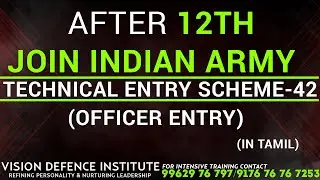 Officer entry-Indian Army | TES-42 Tamil | Grab the opportunity