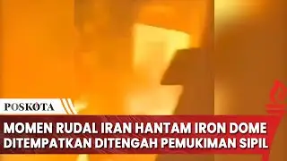 Momen Rudal Iran Hantam Iron Dome yang Ditempatkan Militer Israel di Tengah Pemukiman Sipil