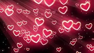 Glowing Hearts Background ❤️ | Romantic Light Backdrop | Love Visual Loop
