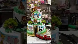 Train cake 6000/- only ( 5.5 kg ) #junglecake #safaricake #cakeshorts #shorts