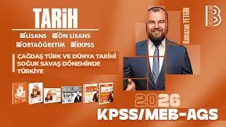 57) KPSS/AGS Tarih -Çağdaş Türk ve Dünya Tarihi -Soğuk Savaş Döneminde Türkiye -Ramazan YETGİN -2026
