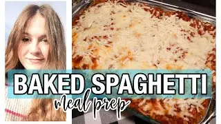 EASY MY WW MEAL PREP || Dinner Recipe - WW FREESTYLE BAKED SPAGHETTI- ZERO POINT MARINARA