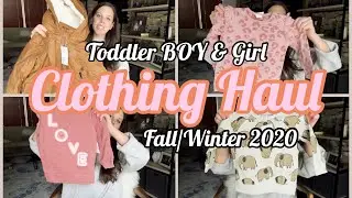 2020 FALL/WINTER CLOTHING HAUL FOR TODDLER GIRL AND TODDLER BOY || OLD NAVY + H&M!!!