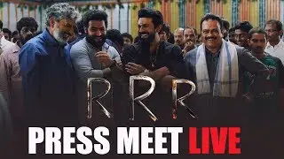 RRR Press Meet LIVE - NTR, Ram Charan | SS Rajamouli | DVV Danayya More #RRRPressMeet