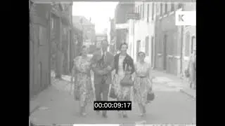 1950s, 1960s UK, North of England Coach Trip, Summer Holiday Home Movies