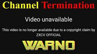 ZXCVster is Deleting my Warno YouTube Channel