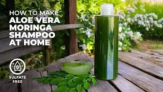 How To Make Sulfate free Aloe vera Shampoo with Moringa at Home for Hair Growth