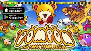 🐨 Pompom: The Great Space Rescue &bull; GamePlay (iOS & Android)